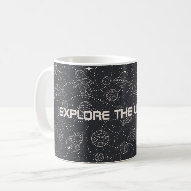 Mug Exploration de l'espace Galaxy Universe Star Perso (Devant gauche)