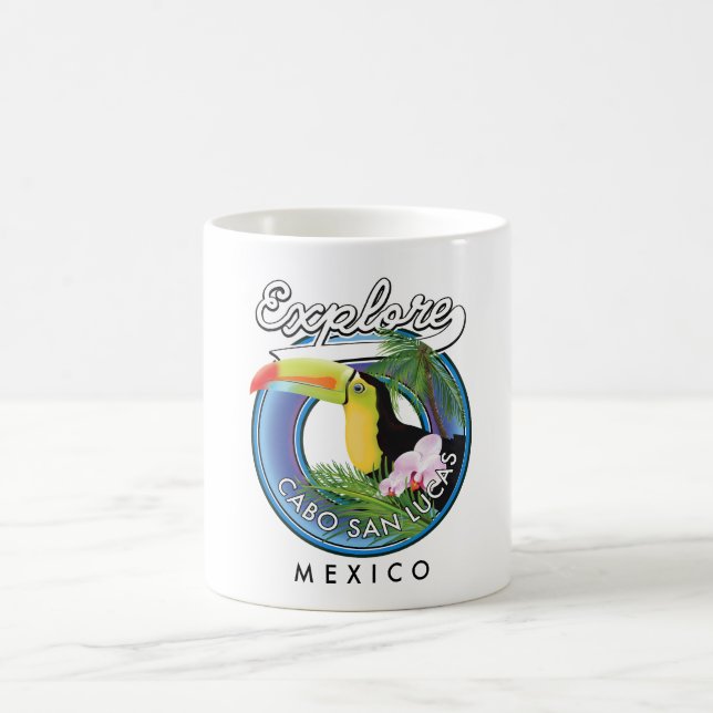 Mug explorer cabo san lucas mexique voyage patch métal (Centre)