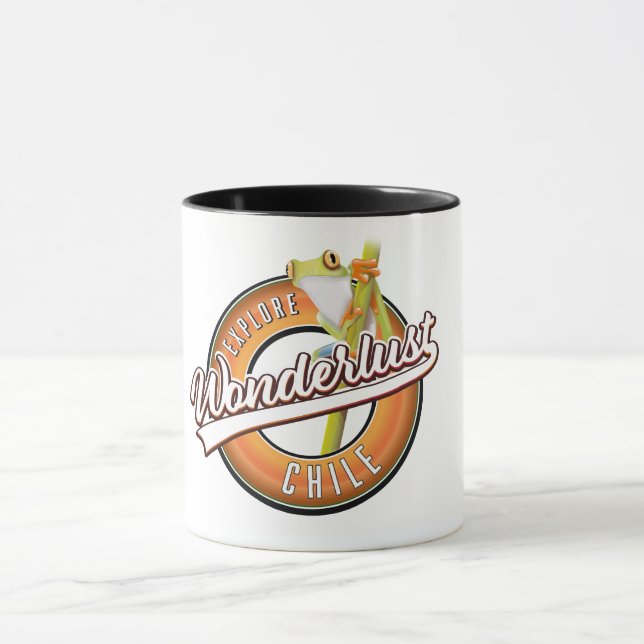 Mug explorer le Chili avec un sentiment d'aventure (Centre)