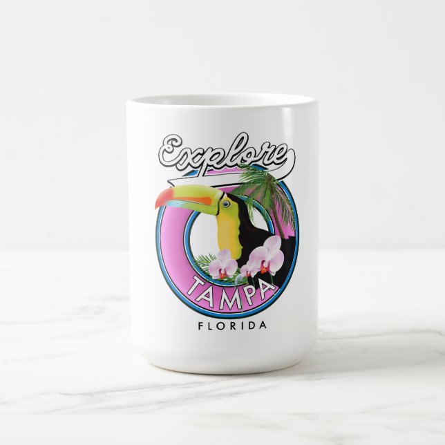 Mug Explorer Tampa Floride logo rétro (Centre)