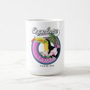 Mug Explorer Tampa Floride logo rétro