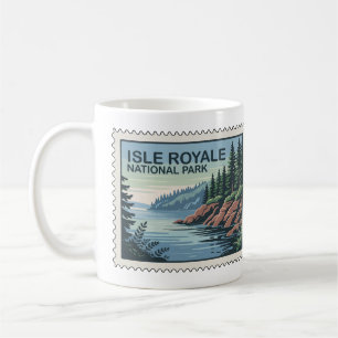 Mug Explorez le côté sauvage de l'île Royale Timbre