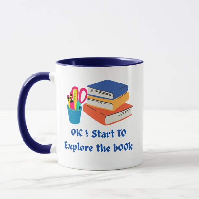 Mug Explorez le livre - Retour à l'école Louveur de le (Gauche)