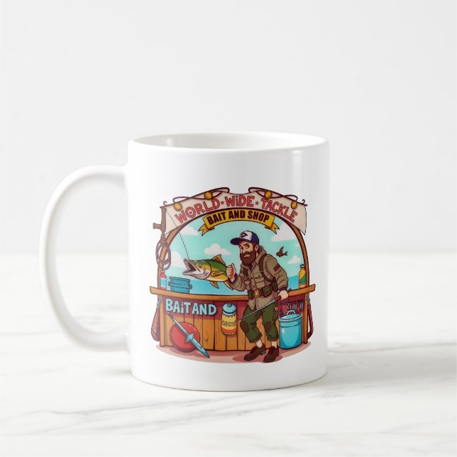 Mug Explorez le monde de la pêche  (Gauche)