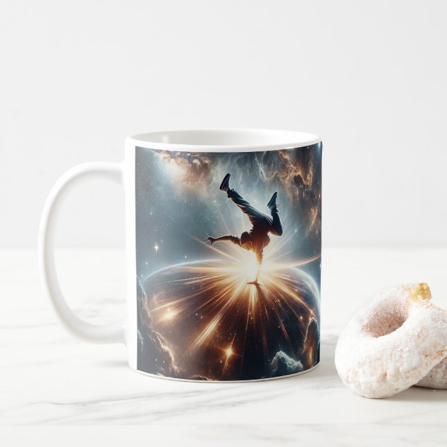 Mug Explosion de rupture galactique dans l'espace prof (Avec donut)