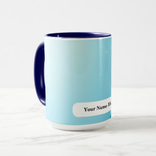 Mug Explosion de scintillement de titane cyan glacé