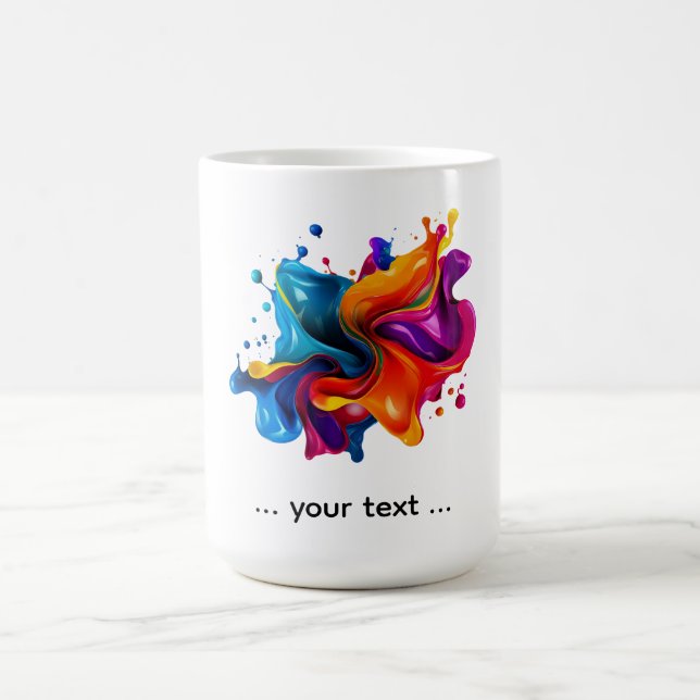 Mug explosion de taches de peinture (Centre)