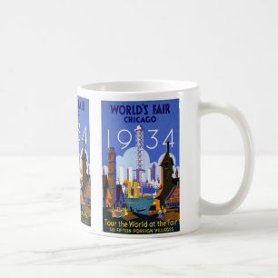 Mug Exposition universelle vintage Chicago 1934