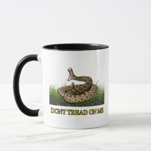 Mug Express Fuzzy® moderne Drapeau doré Noir blanc