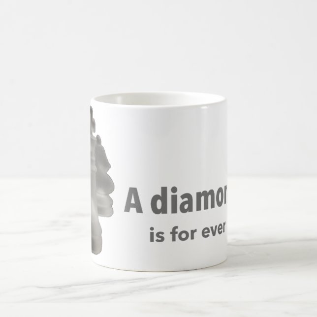 Mug Expression classique "Un Diamont est pour toujours (Centre)
