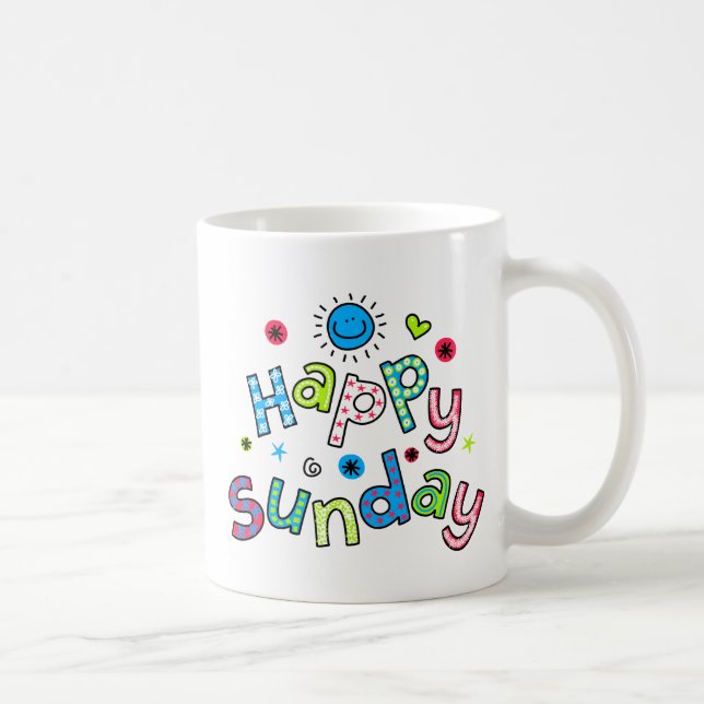 Mug Expression heureuse mignonne des textes de (Droite)