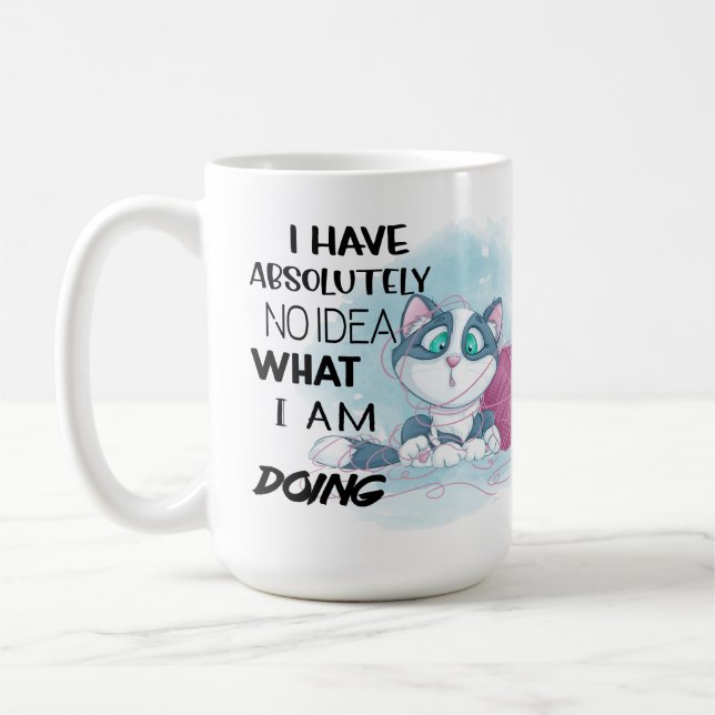 Mug Expressions de chats amusantes Citation héréditair (Gauche)