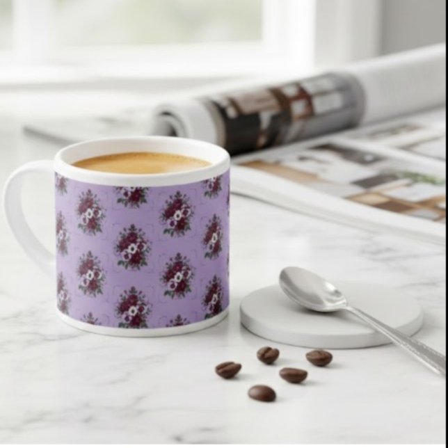 Mug Expresso Bouquet de Violettes (Créateur téléchargé)