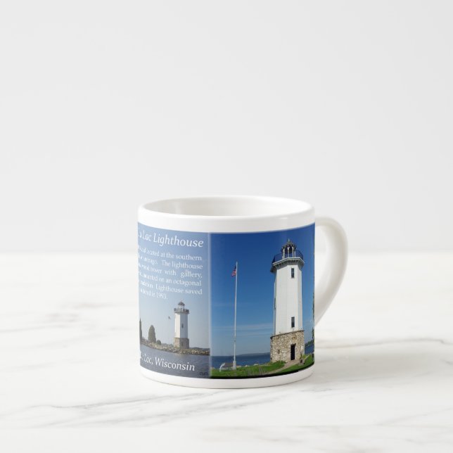 Mug expresso du phare de Fond Du Lac (Devant droit)