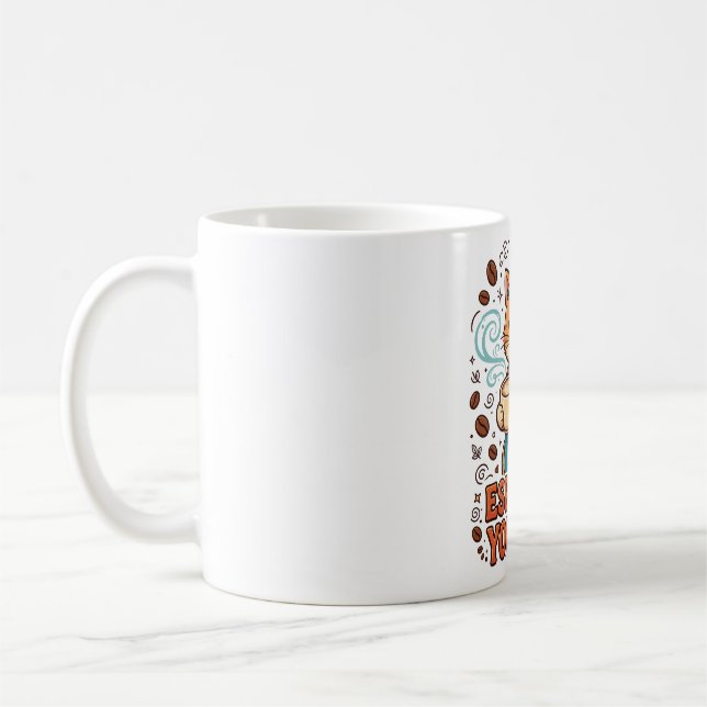 Mug Exprimez-vous Chat Barista Art Café (Gauche)