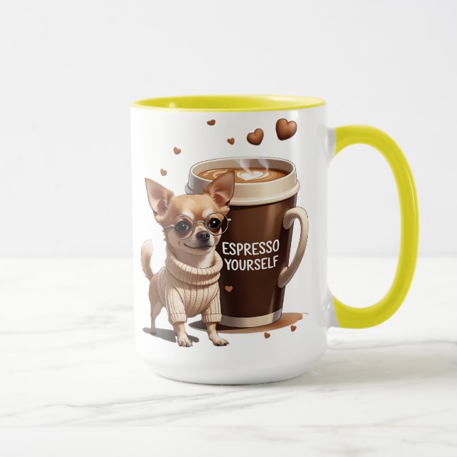 Mug Exprimez-vous – Édition Chihuahua Café (Droite)
