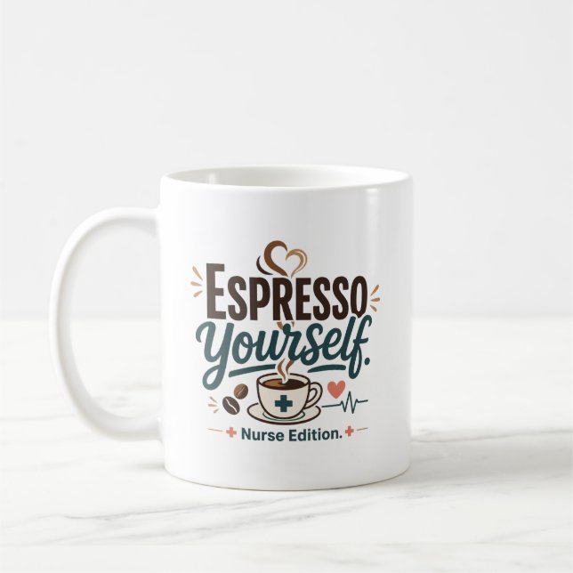 Mug Exprimez-vous Merci Infirmière (Gauche)