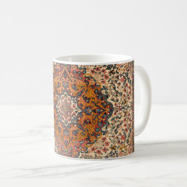 Mug Exquis Vintage Motif de tapis persan (Devant droit)