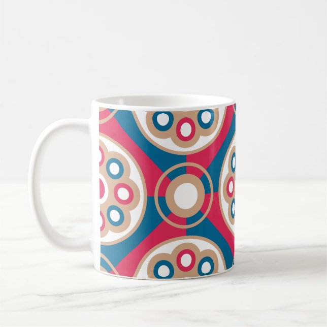 Mug Exquisite,  luxurious,  medieval seamless pattern, (Gauche)