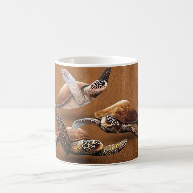 Mug Extinction d'animaux de tortues marines Sauvez les (Centre)