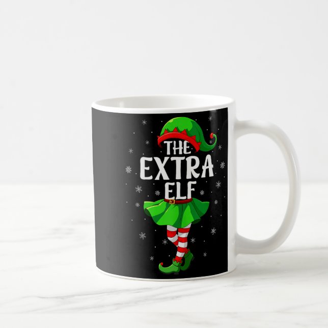 Mug Extra Elf Christmas Girls Women Elf Squad Xmas Fam (Droite)