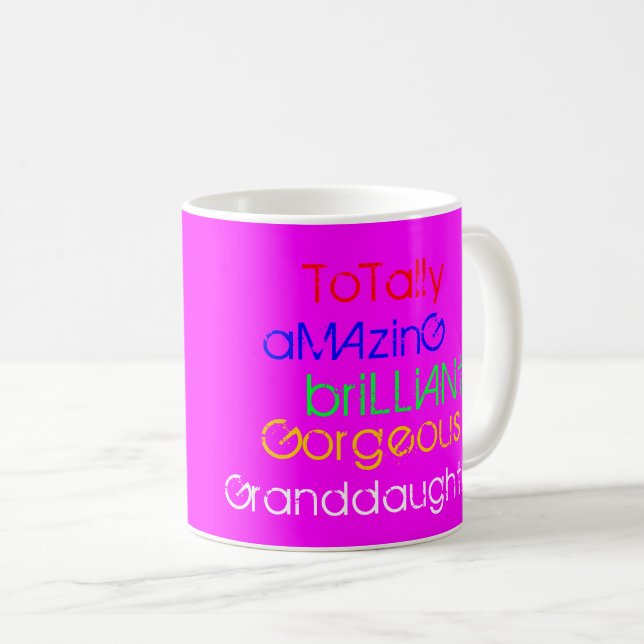 Mug Extraordinaire Brilliant Superbe Petite-fille Nomm (Devant droit)