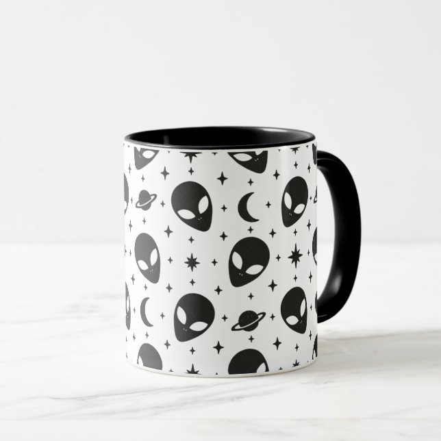 Mug Extraterrestres et Étoiles (Devant droit)