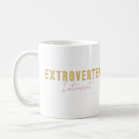 Extroverti Introvert Fun Typographie Art