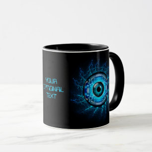 Mug Eye Cybercircuit texte personnalisé