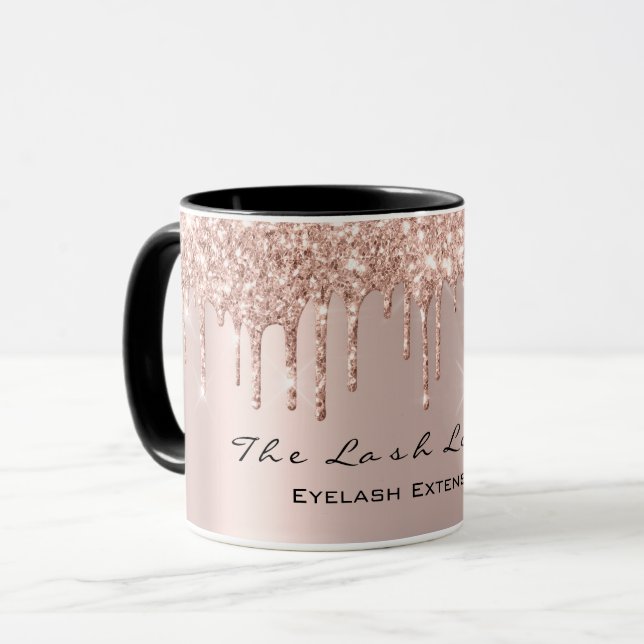 Mug Eyelash Drivers Beauty Studio Rose GoldSpark Parti (Devant gauche)