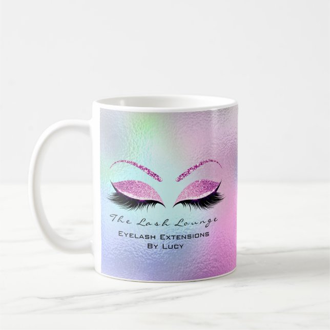 Mug Eyelash Extension Beauté Studio Rose Bleu Ombre (Gauche)