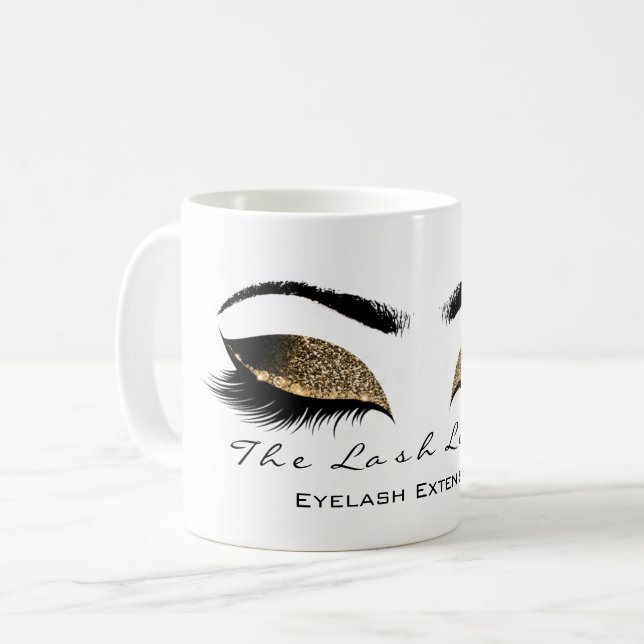 Mug Eyelash Extension Beauty Studio Honey Gold Parties (Devant gauche)