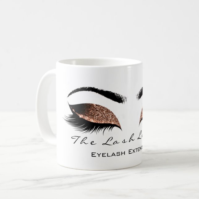 Mug Eyelash Extension Beauty Studio Parties scintillan (Devant gauche)