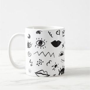 Mug Eyes Motif : Motif Vintage tendance