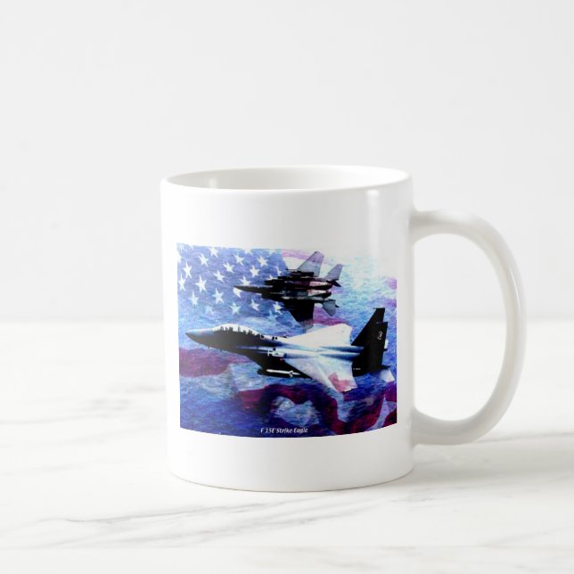 Mug F15 grève Eagle 1 (Droite)