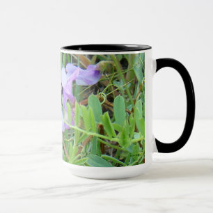Mug F2 Abeille sur fleurs sauvages violettes