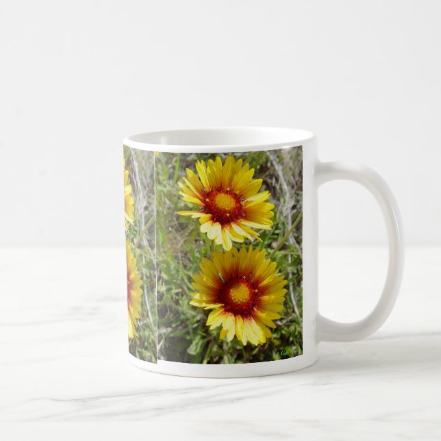 Mug F8 Gaillardia Fleur Sauvage Jaune (Droite)