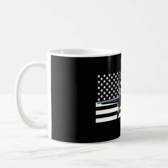 Mug F-35 (drapeau noir) (Gauche)