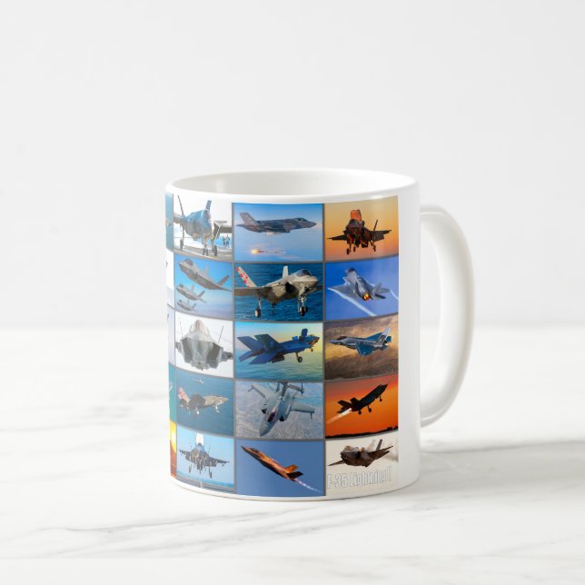 MUG F-35 ÉCLAIRAGE II "MONTAGE" (Devant droit)