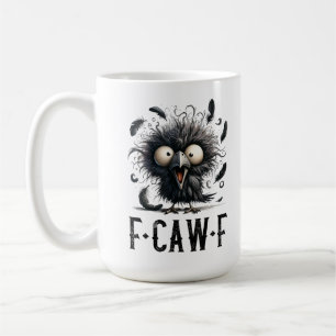 Mug F-Caw-F Corbeau Noir Oiseau Noir Corbeau Drôle F-C