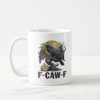 Mug F-Caw-F Design Minimaliste Classique