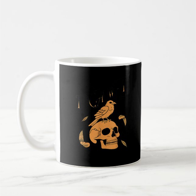 Mug F-Caw-F Humorous Crow Graphic (Gauche)
