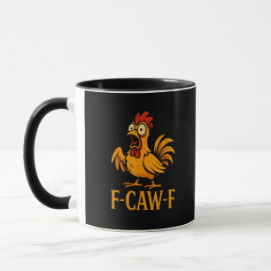 Mug F-Caw-F Humour de poulet drôle Mème de poulet Poul