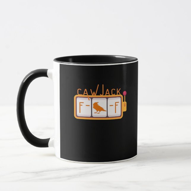 Mug F-Caw-F Jackpot Graphique Rétro (Gauche)