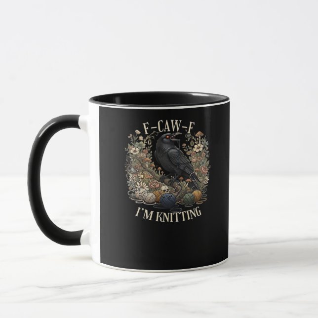 Mug F-Caw-F Je tricote Casual Créatif (Gauche)