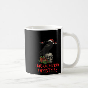Mug F-caw-f Noël Corbeau Drôle Goth Noël Crâne 