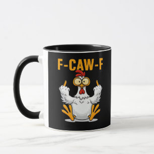 Mug F-Caw-F Poulet Classique Drôle Tendance