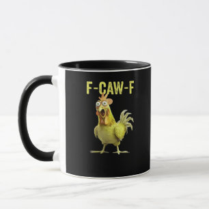 Mug F-Caw-F Poulet Drôle Classique Créatif Décontracté
