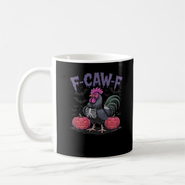 Mug F Caw F Poulet Drôle Classique Style Simple Propre (Gauche)