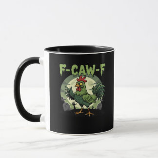 Mug F Caw F Poulet Drôle Halloween Vintage Classique